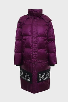 Жіночий пуховик фіолетовий Karl Lagerfeld M 236W1506