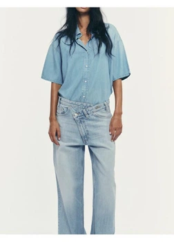 Сорочка Zara 12511 Світлий блакитний M (0250)