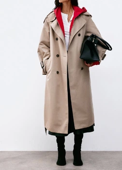 Тренч H&M 12403 Бежевий XXL (1202)