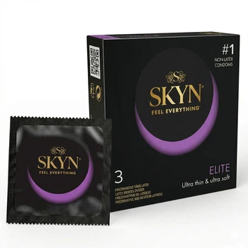 Безлатексні преміум презервативи Skyn Elite 3 шт ультратонкі