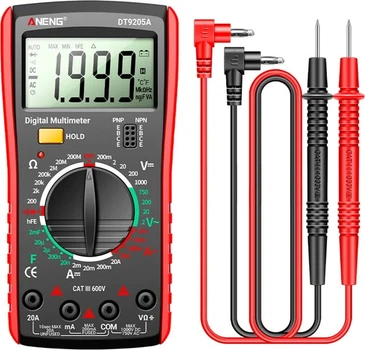Мультиметр цифровой ANENG DT9205A AC/DC LCD Display Red (44386)