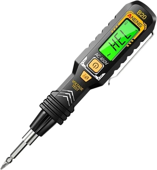 Цифровая индикаторная отвертка ANENG B20 AC 450V Sound and Light Alarm + Фонарик Black (44385)