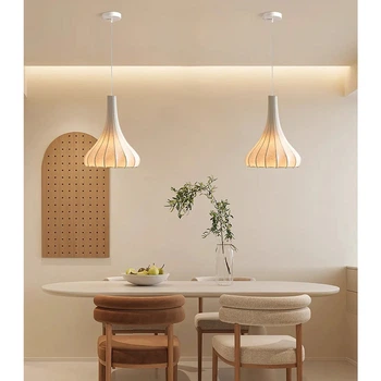 Светильник с белым цветовидным абажуром Ø35х45 см | Line F | Арт. PLP14-350*450