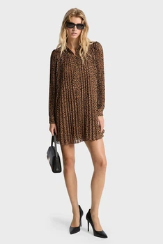 Жіноча коричнева сукня з візерунком Michael Kors M MR582QYGRY