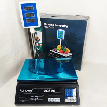 Торговые весы Rainberg RB-304 для магазина до 50 кг, нержавеющая сталь