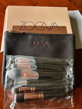 Набор кистей для макияжа ZOEVA Rose Golden Brush Collection Vol.1 Luxury 9 шт с клатчем