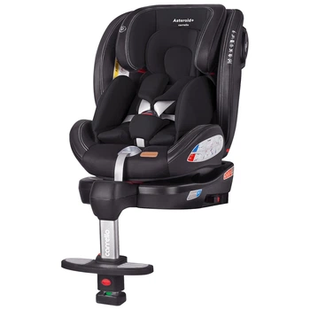 Автокрісло дитяче з системою ISOFIX поворотне з опорною стійкою від народження до 36 кг Asteroid+ CRL-15801 Onyx Black 0+1/2/3 Carrello