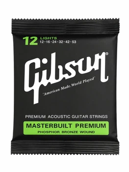 Струны для акустической гитары Gibson SAG-MB12 Masterbuilt Phosphor Bronze Wound ( Light 12–53)
