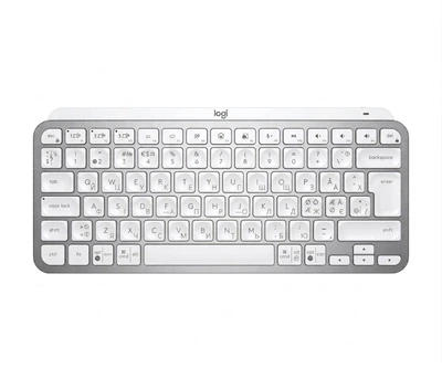 Клавиатура беспроводная Logitech MX Keys Mini Wireless Illuminated UA/ENG + BOLT (920-010605) Pale Gray