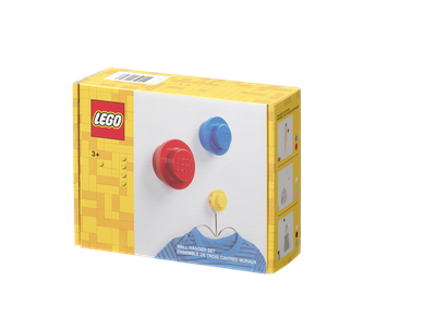 Набір настінних гачків LEGO 3 шт Кольоровий (5711938031879)