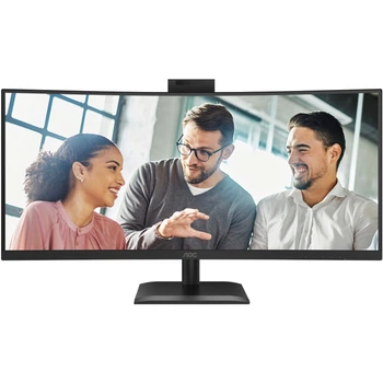 Монітор AOC CU34E4CW 34'' WQHD, VA, 120Гц 2xHDMI DP Type-C RJ-45 USB-hub cam HAS колонки Black (CU34E4CW)