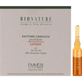 Лосьон для волос Emmebi BioNature Fiale Fatt Crescita, против выпадения и для стимуляции роста волос, 12 × 4 мл