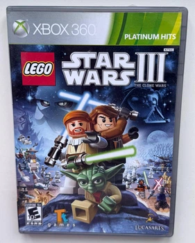 Диск для XBOX 360 - LEGO Star Wars III The Clone Wars Platinum Hits, английская версия, Б/У