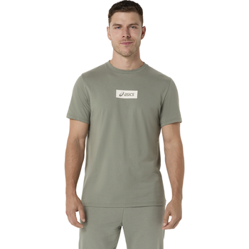 Футболка ASICS ASICS CHEST LOGO TEE S зеленый c-2031F333-300