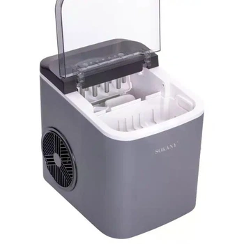 Ледогенератор Sokany SK-03038 серый 112 Вт для дома и офиса до 12 кг в сутки (124-107-SK-03038)