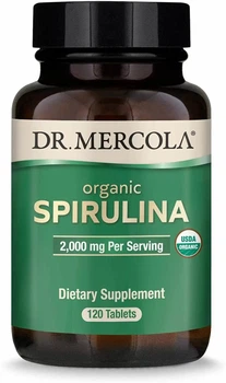 Спіруліна Dr. Mercola (Spirulina) 2000 мг 120 таблеток MCL03434