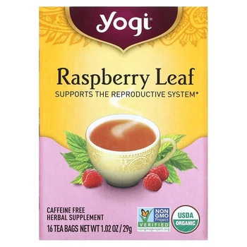 Органические листья малины для женщин Yogi Tea (Raspberry Leaf) 16 пакетиков YGT45043