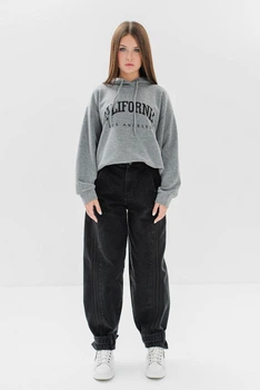 Джинси Baggy для дівчат підлітків Suzie 152 см чорні