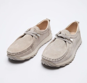 Жіночі мокасини Lola Andy L5-056264-25 сіра замша 38