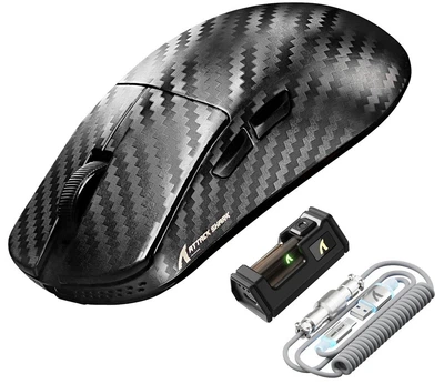 Миша ATTACK SHARK R11 Ultra Weave Wireless/Bluetooth/USB Black (AS-6972792472409-B)