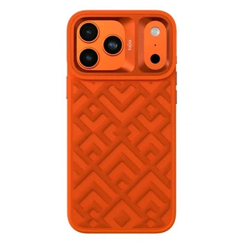 Чехол противоударный Kajsa Briquette Collection для iPhone 17 Pro с MagSafe Orange Plus B-Ring с микрофиброй внутри