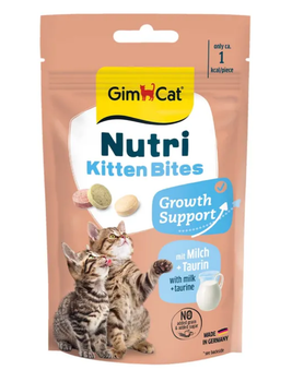 Лакомства GimCat Nutri Kitten Bites с молоком для кошек, 40 г
