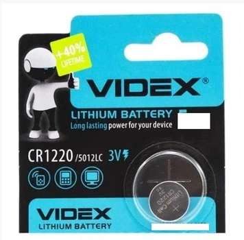Батарейка литиевая Videx CR1220 3V 1шт (10)
