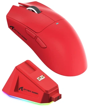 Миша ATTACK SHARK X11 Wireless/Bluetooth/USB Red (AS-6972792470788-R)
