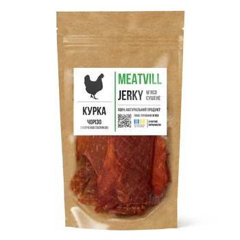 Джерки курка чорізо крафт 50г