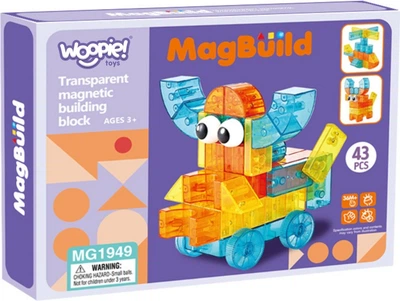 Klocki magnetyczne Woopie Mag Build 43 elementy 55884 (5906280655884)