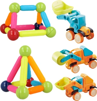 Klocki magnetyczne Woopie Pojazdy 52 elementy 55983 (5906280655983)