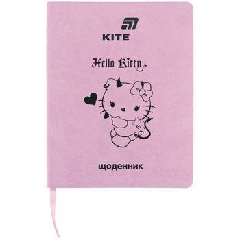 Щоденник шкільний Kite, м'яка обкладинка, PU Hello Kitty HK26-283-1