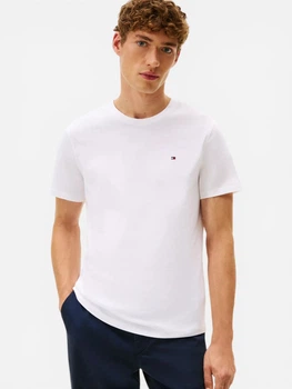 Футболка бавовняна довга чоловіча Tommy Hilfiger 78Ja560-100(Optic White) 2XL Біла (197232614850)