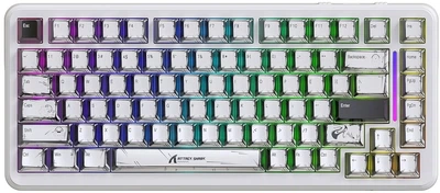 Клавіатура бездротова Attack Shark X82 Pro Magnetic Switch Bluetooth/Wireless/USB White (AS-6972792470719-C-UA)
