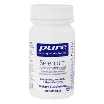 Селен (селенометіонін) Pure Encapsulations (Selenium selenomethionine) 200 мкг 60 капсул PES00238