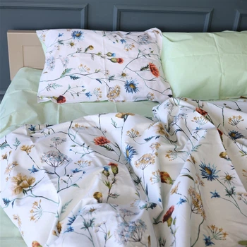 Підковдра MirSon Полуторна 143х210 см 17-0960 Wildflowers Бязь (2200013184669)