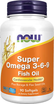 Suplement diety Now Foods Super Omega 3-6-9 90 kapsułek (733739018397)