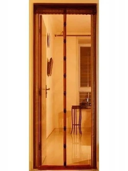 Москитная сетка на двери с магнитами 120х210 см Коричневый (1202/brown)