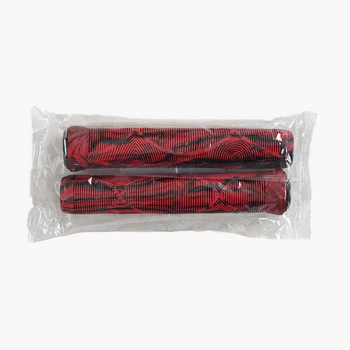 Набір грипсів для трюкового самокату X-Toys CH-G 160 (довжина 150 мм, колір Червоно-чорний, ЦІНА ЗА 2 ШТУКИ В ПАКЕТІ)