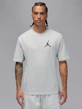 Футболка бавовняна довга чоловіча Jordan M J Jumpman Ss Lbr Tee IM9803-052 M Сіра (198730662657)