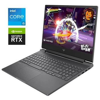 Игровой ноутбук HP Victus Gaming Laptop 15-fa2016ns / 15.6" (1920x1080) IPS / Intel Core i7-14650HX (16 (24) ядер по 2.2 - 5.1 GHz) / 16 GB DDR5 / 512 GB SSD M.2 / nVidia GeForce RTX 4050, 6 GB GDDR6, 96-bit / WebCam / Win 11