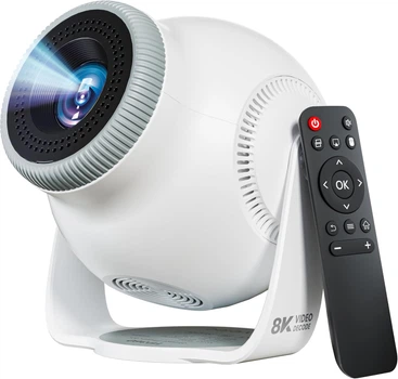 Мини-проектор Velec TP360 Smart 450 ANSI (Android 14.0 / Wi-Fi 6 / Bluetooth 5.4) White