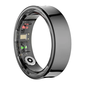 Смарт-кольцо COLMI R09 Black (Размер 11) с датчиком температуры