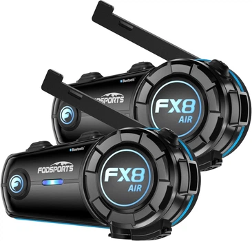 Мотоциклетна Bluetooth-гарнітура Fodsports FX8 Air для мотоциклетного шолома (2 шт)