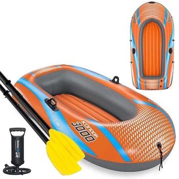 Надувная лодка 2-х местная Bestway с веслами и насосом, Kondor 3000 Raft set (IP-174490)