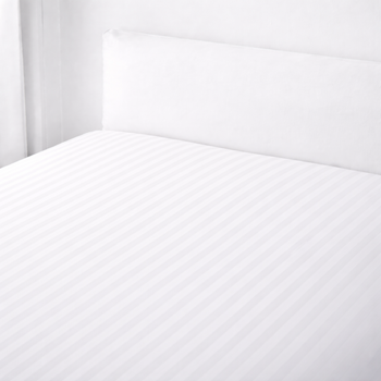 Простирадло SoundSleep 120108273 200х240 см бавовна; сатин страйп бiлий