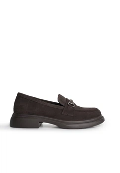 Лофери замшеві жіночі PLPS 6215/Chocolate/AA11-6/B 40 Коричневий