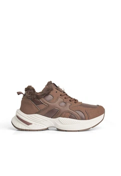 Кросівки з хутром жіночі Mengfuna 7063/Choco/216-45/B 36 Коричневий