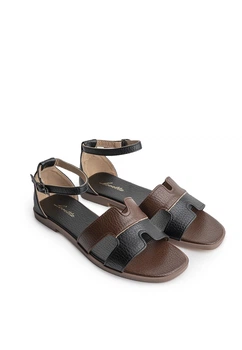 Босоніжки жіночі Loretta 8035/Black-Brown/H115-1/B 41 Коричневий