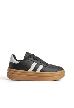 Кеди жіночі STL 2086/Black/Beige/WA170-2/B 36 Чорний